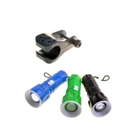 NM Store® Pilli Zoomlu Ledli Bisiklet Ön Farı El Feneri Aydınlatma Lambası