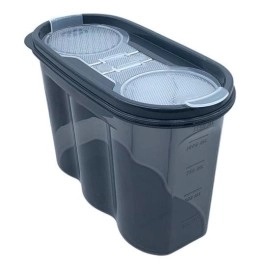 NM Store® 2 Kapaklı Ölçekli Erzak Saklama Kabı - 1,2 Litre - SA930