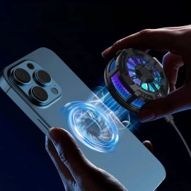 NM Store® Manyetik Telefon ve Tablet Soğutucu – Güçlü Sessiz Fanlı, Hızlı Isı Dağıtıcı Mobil Cihaz Soğutma Aparatı S25 Radiator