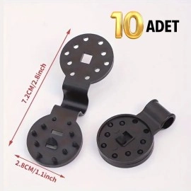 NM Store® 10 Adet Güneşlik Filesi Sabitleme Klipsleri, Gölgelik Bezi ve Brandalar İçin Dayanıklı Plastik Kelepçe Kancaları