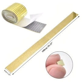 NM Store®1 Metre Uzunluğunda Gold Renk Aynalı Mozaik Taşlı Dekor Bandı 4 cm x 1 mt