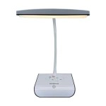 NM Store® Şarjlı Oynar Esnek Başlıklı Dokunmatik 3 Farklı Modda Yanan Kaymaz Taban LED Masa Lambası