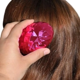 NM Store® Neon Pembe Düzleştirici Tarak Geniş AralıklıHer Saç Tipine Uygun Fırçalı Saç Düzleştirici