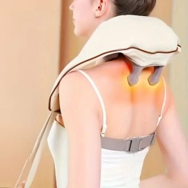 NM Store® Elektrikli Boyun ve Sırt Masaj Aleti Kablosuz Boyun ve Omuz Yoğurma Masaj Yastığı