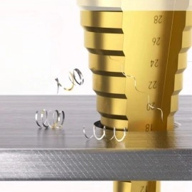 NM Store® 3 Parça Kademeli Matkap Ucu Paslanmaz Uç Alüminyum Sac Demir Delme Seti