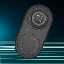 NM Store® 2si 1arada Kablosuz Saat,Kulaklık ve Telefon Hızlı Şarj Etme Aparatı