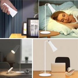 Beyaz 4'ü 1 Arada Manyetik LED Lamba Şarjlı Masaüstü El Feneri Mandallı Klipsli Duvar Lambası