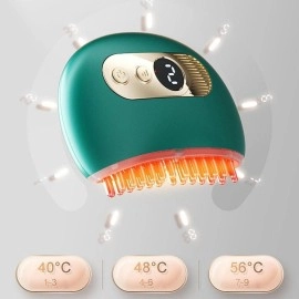 NM Store® 1 Adet Akıllı Elektrik Akımlı EMS Titreşimli Masaj Tarağı Kademeli Yüz Masaj Aleti Aparatı