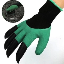 NM Store® Toprak Kazma Ekme Çapalama İçin Korumalı Bahçe Bahçivan Eldiveni