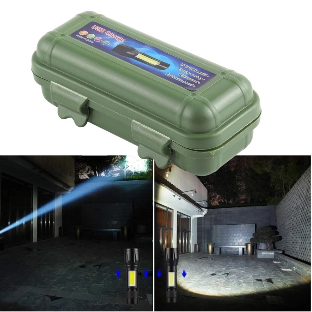 NM Store® Kutulu Mini El Feneri – Taşınabilir LED Kamp ve Acil Durum El Lambası Plastik Gövde