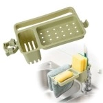 NM Store® Musluğa Takılan Sünger Havlu Askılı Sabun Hazneli mutfak Banyo Lavabo Düzenleyici Organizer