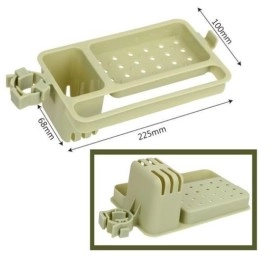 NM Store® Musluğa Takılan Sünger Havlu Askılı Sabun Hazneli mutfak Banyo Lavabo Düzenleyici Organizer