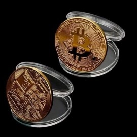 NM Store® Bitcoin Madeni Hatıra Parası Madeni Bitcoin Hediye Sikke Para