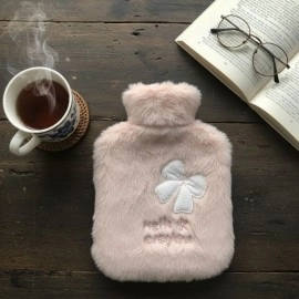 Hello Everyone Yazılı Kurdeleli Pembe Peluş Sıcak ..