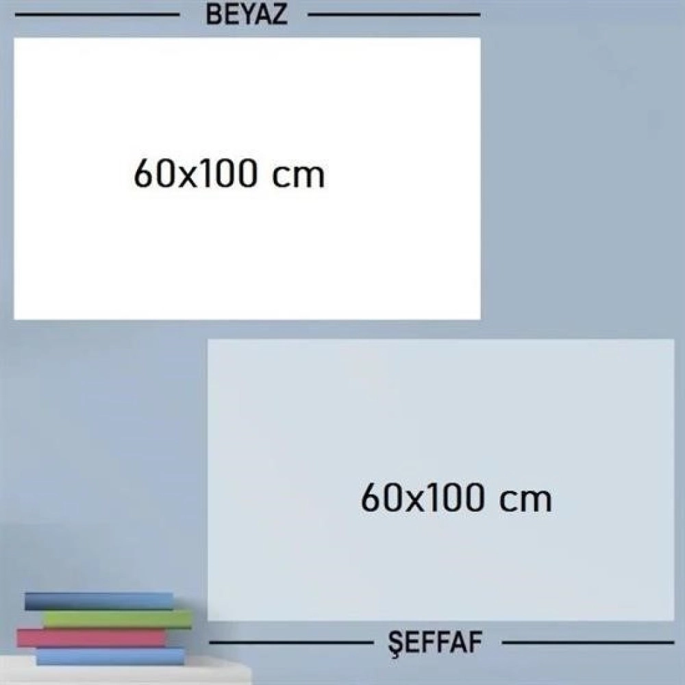 NM Store® Ders Çalışma Yazı Tahtası Manyetik Duvar Stickerı 100x60 cm