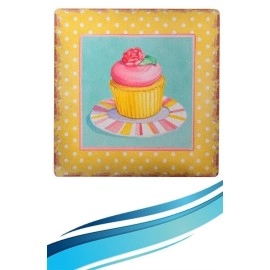 NM Store® Decotown Duvar Panosu 40*40 Cup Cake Muffin Motifli Duvar Süsü