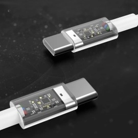 NM Store® Apple 15/15 Pro Type-C to Type-C Hasır Örgü Hızlı Şarj Kablosu (1m)