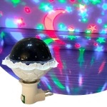 NM Store® Kristal Gökyüzü Modlu Yıldızlı Hareketli 360 Derece Dönen Kristal Led Ampül