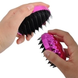 NM Store® Neon Pembe Düzleştirici Tarak Geniş AralıklıHer Saç Tipine Uygun Fırçalı Saç Düzleştirici