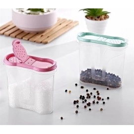NM Store® Plastik Kapaklı Majör Baharatlık Baharat Saklama Kutusu Kabı