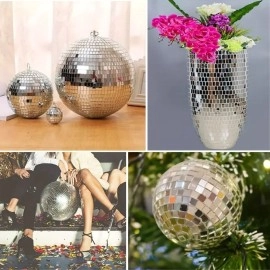 NM Store®1 Metre Uzunluğunda Gümüş Renk Aynalı Mozaik Taşlı Dekor Bandı 4 cm x 1 mt