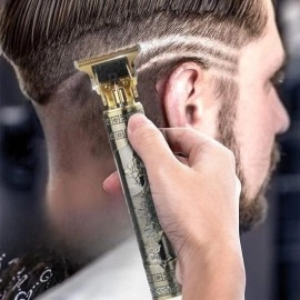 NM Store® Vintage Görünümlü Güçlü 4 Farklı Başlıklı USB ŞarjlI Manuel Tıraş Makinası