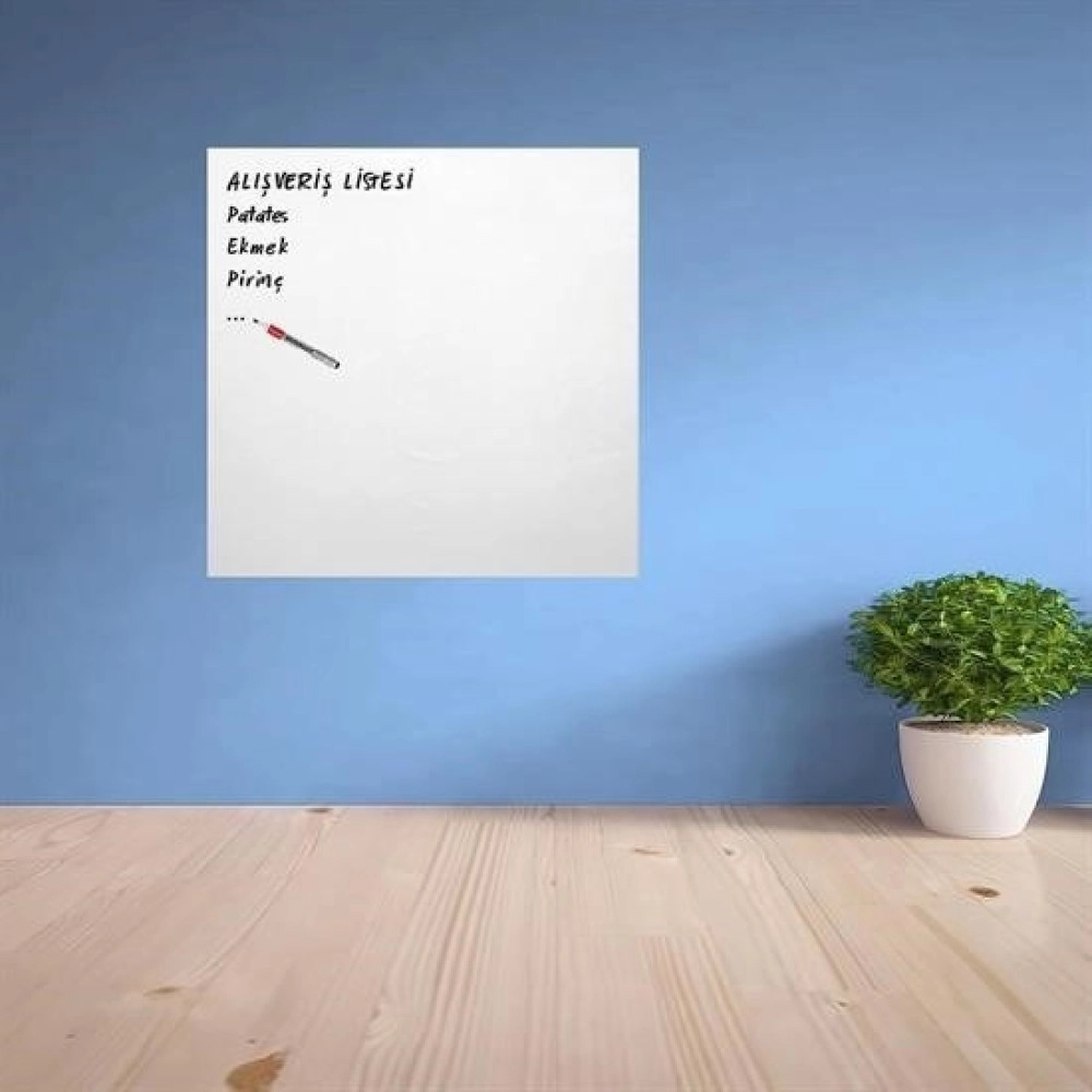 NM Store® Ders Çalışma Yazı Tahtası Manyetik Mıknatıslı Duvar Stickerı