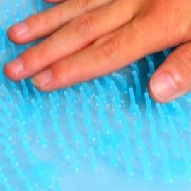 NM Store® Silikon Fırçalı Banyo Masaj Matı ve  Ayaklar için Topuk Masaj Paspası