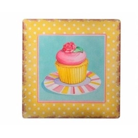 NM Store® Decotown Duvar Panosu 40*40 Cup Cake Muffin Motifli Duvar Süsü