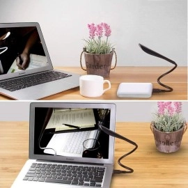 NM Store® USB Girişli 14 Ledli 3 Kademeli Dokunmatik Masa/Kitap Okuma Lambası Ledi Siyah