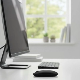 NM Store® Siyah Renkli Ergonomik Sessiz Kablosuz Mouse – USB Alıcılı, Ofis ve Oyun İçin Konforlu Bilgisayar Faresi MS6310