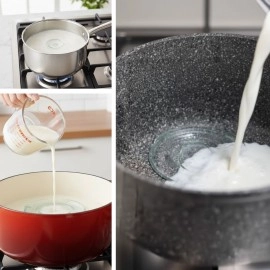 NM Store® Cam Süt Kaynatma ve Taşma Önleyici Aparat – Süt Taşırmaz Güvenli Kaynatma,Isıya Dayanıklı Cam