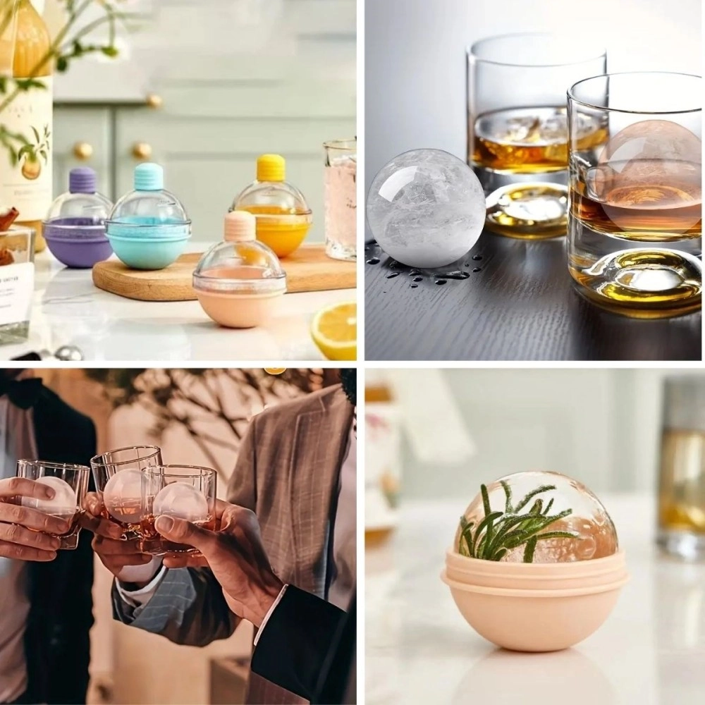 NM Store® Hunili Altı Silikon Kolay Çıkabilen Büyük Boy Küre Buzluk