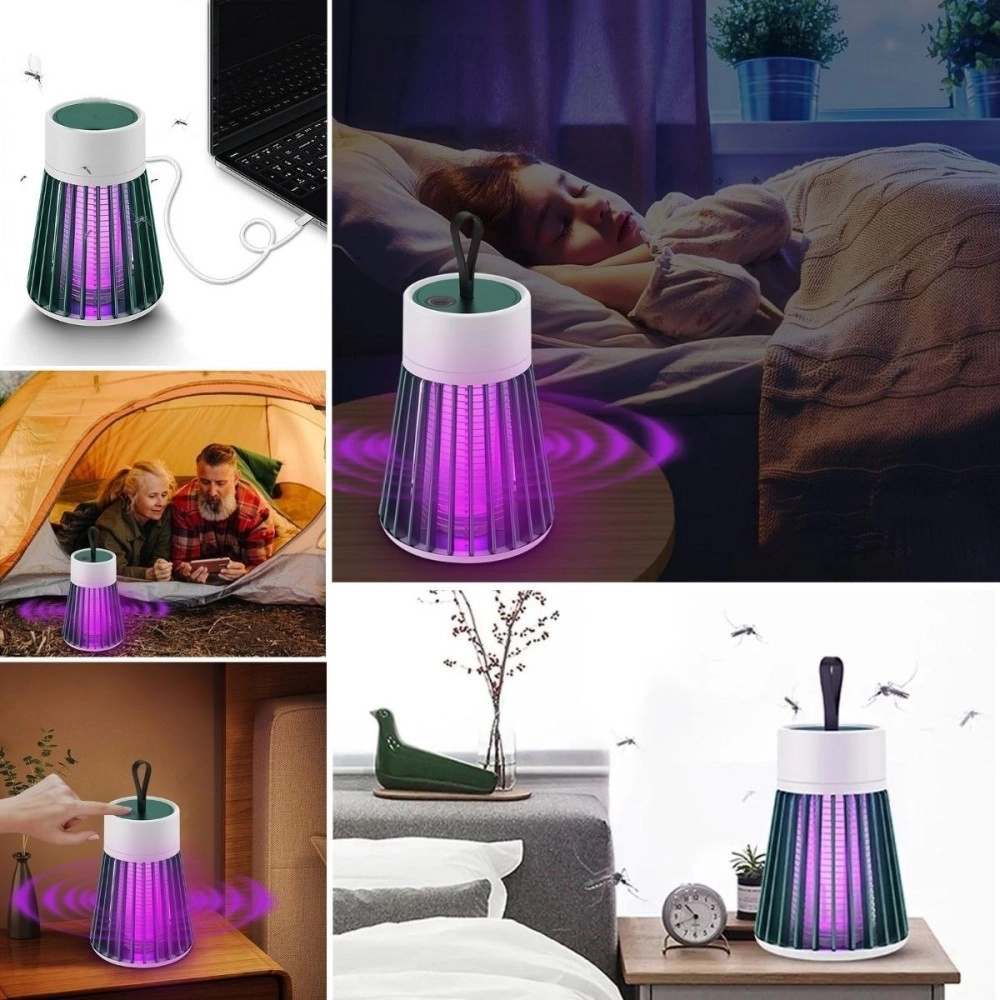 NM Store® İç ve Dış Mekanlar İçin Şarjlı Sinek Öldürücü Sivrisinek Kovucu,UV Işıklı Sineksavar Taşınabilir Gece Lambası