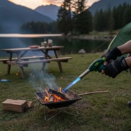 NM Store® Outdoor Kamp, Piknik ve Tamir İşleri İçin Kamp Gazı Seti – Taşınabilir Pürmüz Alev Tabancası ve Yüksek Performanslı Gaz Kartuşu