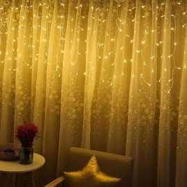 NM Store® 8 Fonksiyonlu 16 Saçaklı Perde Led 3 x 1 (Günışığı)