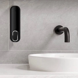 NM Store ® Siyah Duvara Monte Sıvı Sabunluk Dispenser 300 ml