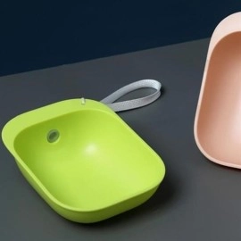 NM Store® Evcil Hayvan Plastik Yıkanabilir Taşınabilir Su Şişesi Bağlantılı Su Kabı