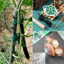 NM Store® 50 Metre Kendiliğinden Kesici Bıçaklı Bitki Saksı Kablo Sabitleme Teli