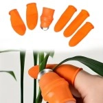 NM Store® 5 Parça Pratik Parmak Koruyucu 1 Parça Baş Parmak Bıçaklı Eldiven Sebze Meyve Soyucu Kesme Ayıklayıcı Silikon Set