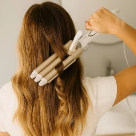 NM Store® 3 Başlıklı Elektrikli Saç Dalgalandırma Maşası – Hızlı ve Kalıcı Plaj Dalgaları