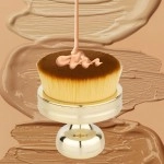 NM Store® Profesyonel Geniş Pratik Tutma Saplı Gold Büyük Fondöten Yayma Fırçası