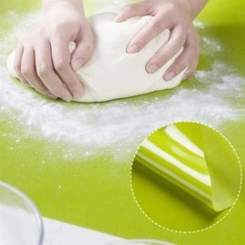 NM Store® 40*50 cm Silikon Ölçekli Kullanımı Kolay Hamur Açma Matı Ekmek Mantı Makarna Hamuru Yoğurma