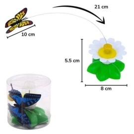 NM Store® Hareketli Dönen Kelebek - Kedi Oyuncağı ( Pille Çalışır)