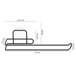NM Store® Kendiliğinden Yapışkanlı Krom Paslanmaz Metal Havlu Kağıtlık Aparatı