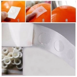 NM Store® Sticker Damla Model Çift Taraflı Yapışkan Balon Yapıştırıcısı