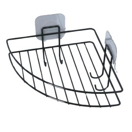 NM Store® Yapışkanlı Banyo Köşeliği Kancalı Köşe Rafı Duş Şampuanlık Duvar Düzenleyici Organizer Raf