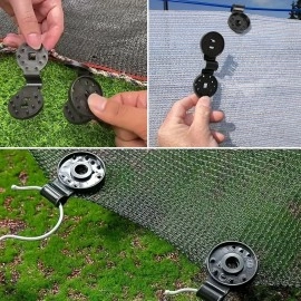 NM Store® 10 Adet Güneşlik Filesi Sabitleme Klipsleri, Gölgelik Bezi ve Brandalar İçin Dayanıklı Plastik Kelepçe Kancaları