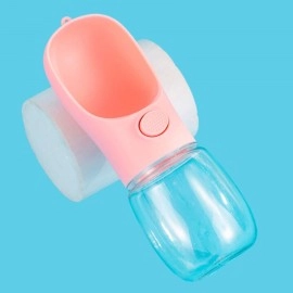 NM Store® 450 ml Taşınabilir Butonlu Evcil Hayvan Suluğu