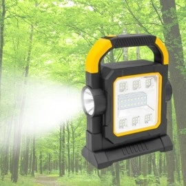 NM Store® HelloCloud Şarjlı Solar LED Çalışma Işığı | USB Çıkışlı Taşınabilir Projektör Lamba